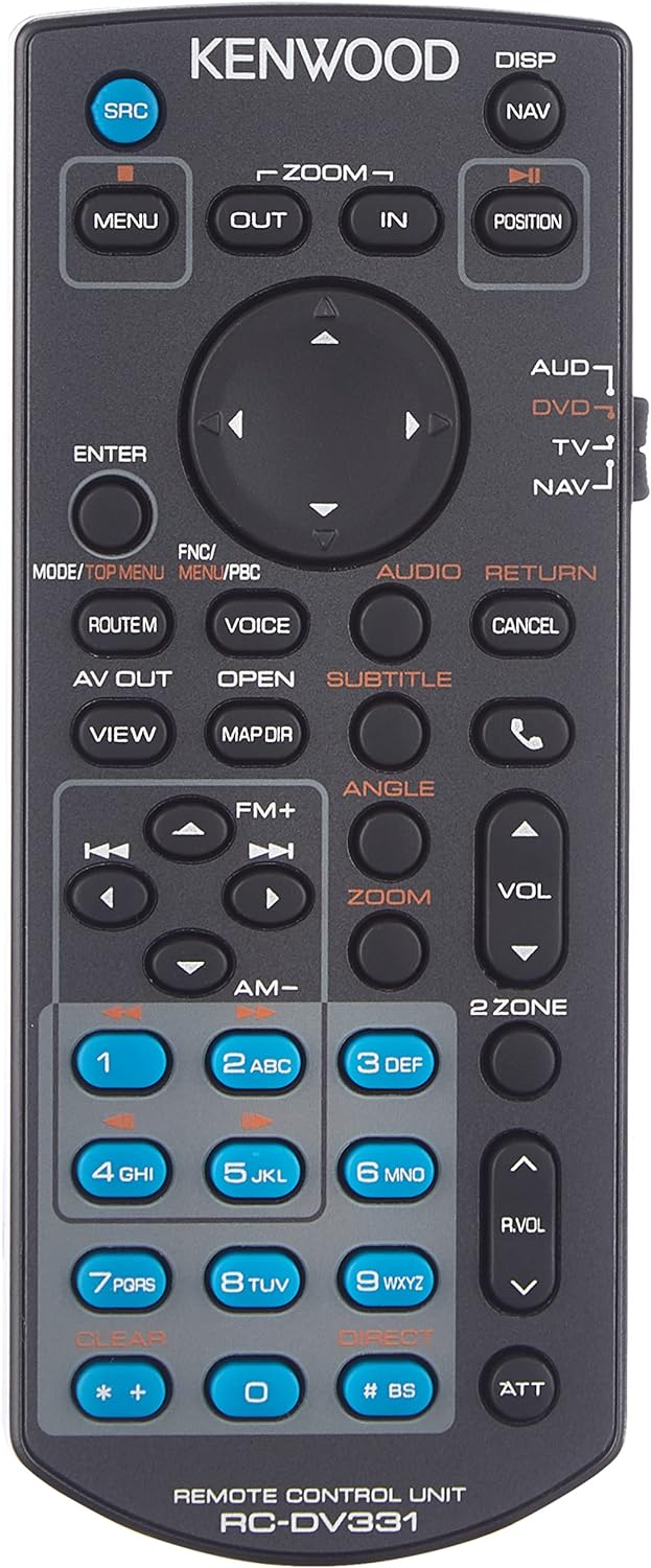Kenwood Kna-RCDv331 Multimedia IR Remote Kenwood Kna-RCDv331 Multimedia IR Remote